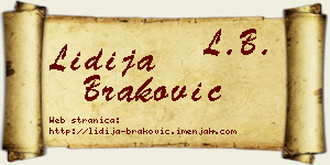 Lidija Braković vizit kartica